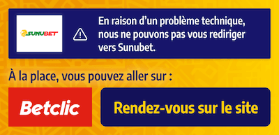 Redirection Sunubet vers Betclic au Sénégal